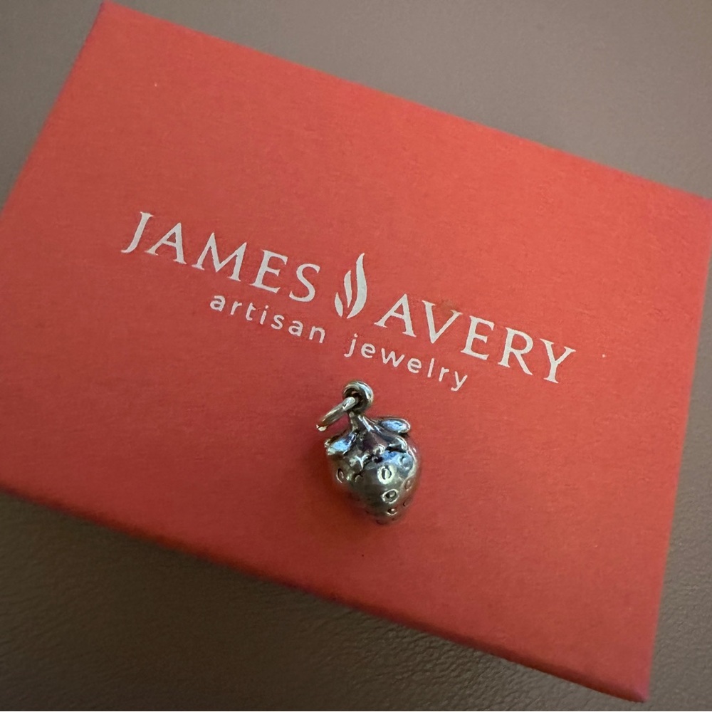 Retired James Avery Strawberry Charm